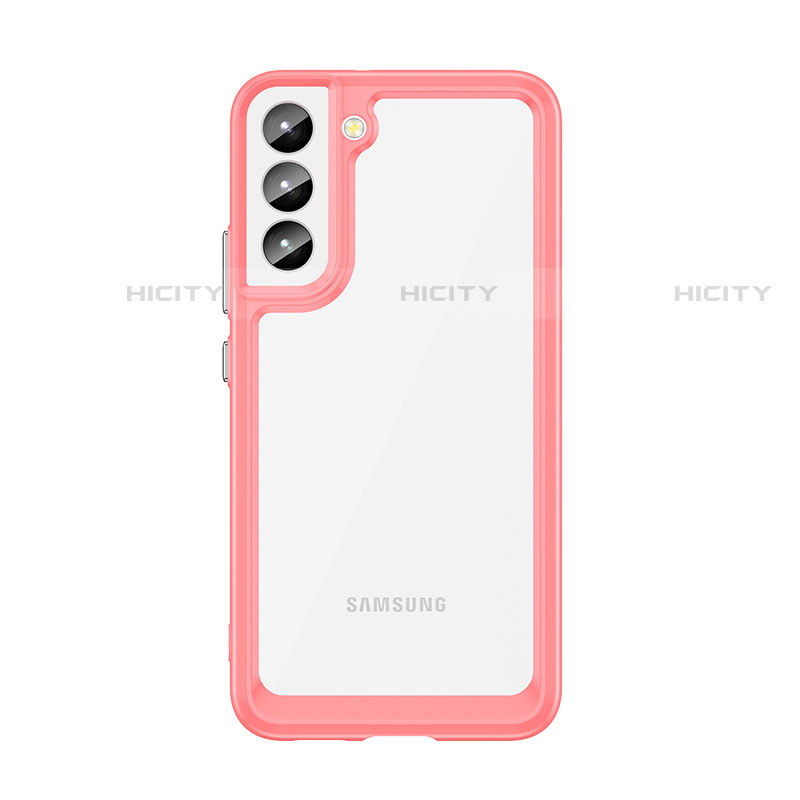 Custodia Silicone Trasparente Laterale Cover M03 per Samsung Galaxy S23 Plus 5G Rosso