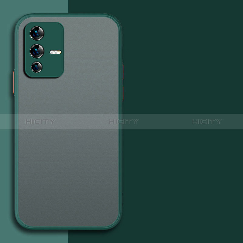 Custodia Silicone Trasparente Laterale Cover P01 per Vivo V23 Pro 5G Verde Notte