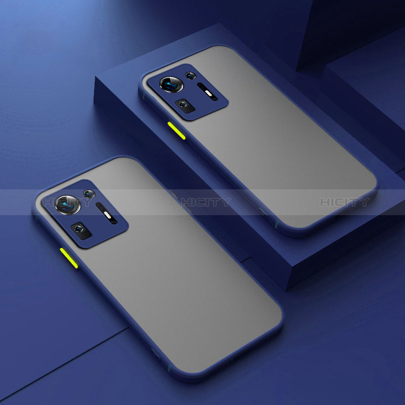 Custodia Silicone Trasparente Laterale Cover P01 per Xiaomi Mi Mix 4 5G Blu