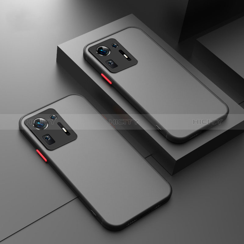 Custodia Silicone Trasparente Laterale Cover P01 per Xiaomi Mi Mix 4 5G Nero