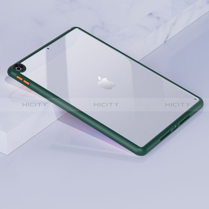 Custodia Silicone Trasparente Laterale Cover per Apple iPad 10.2 (2019) Verde