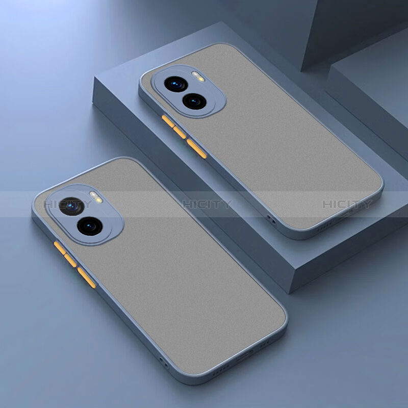 Custodia Silicone Trasparente Laterale Cover per Huawei Honor X40i 5G Grigio Lavanda