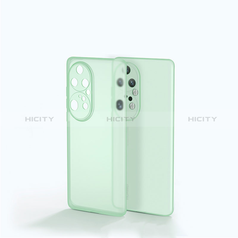 Custodia Silicone Trasparente Laterale Cover per Huawei P50 Pro Verde