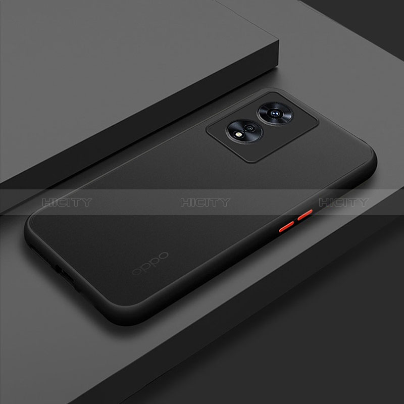 Custodia Silicone Trasparente Laterale Cover per Oppo A1 Pro 5G Nero