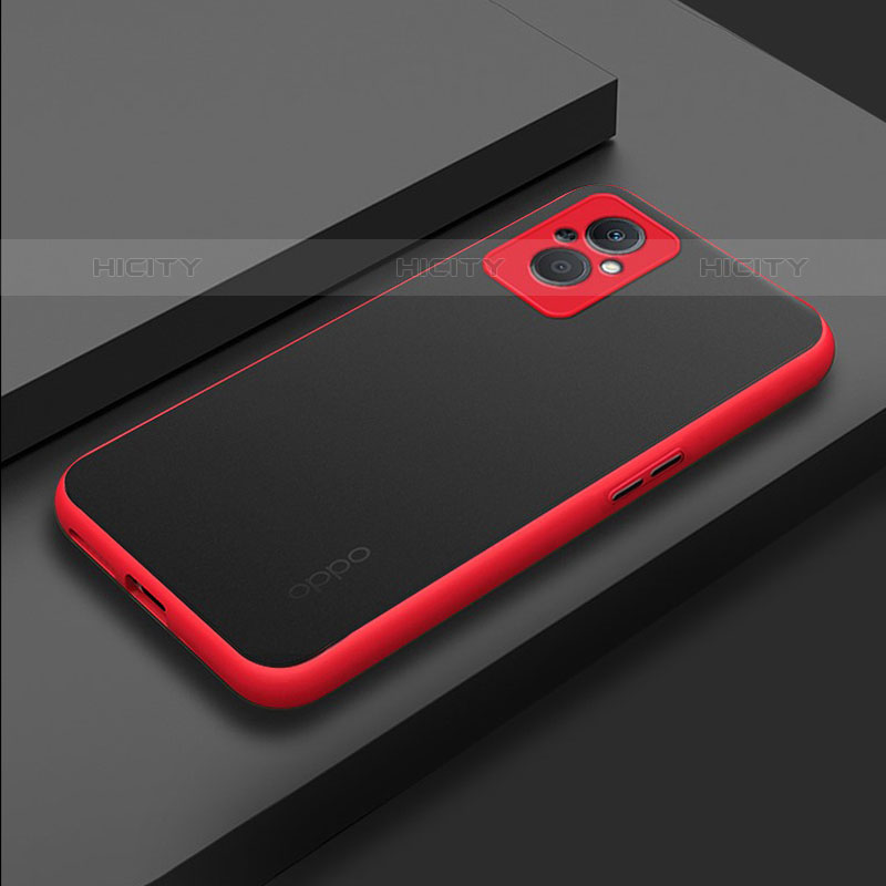 Custodia Silicone Trasparente Laterale Cover per Oppo F21 Pro 5G Rosso