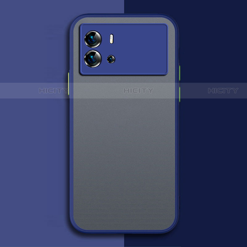 Custodia Silicone Trasparente Laterale Cover per Vivo iQOO 9 Pro 5G Blu