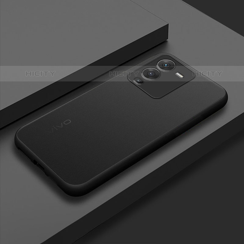 Custodia Silicone Trasparente Laterale Cover per Vivo V25 Pro 5G Nero