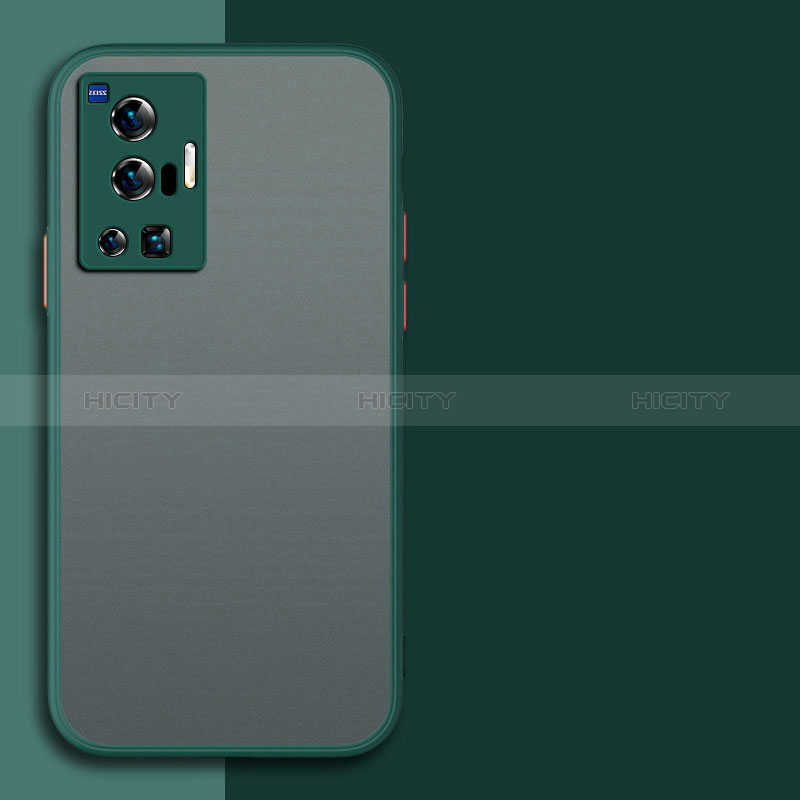 Custodia Silicone Trasparente Laterale Cover per Vivo X70 Pro 5G Verde Notte