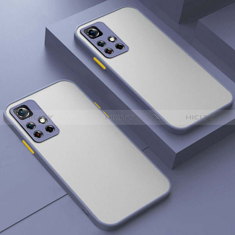 Custodia Silicone Trasparente Laterale Cover per Xiaomi Mi 11i 5G (2022) Grigio Lavanda