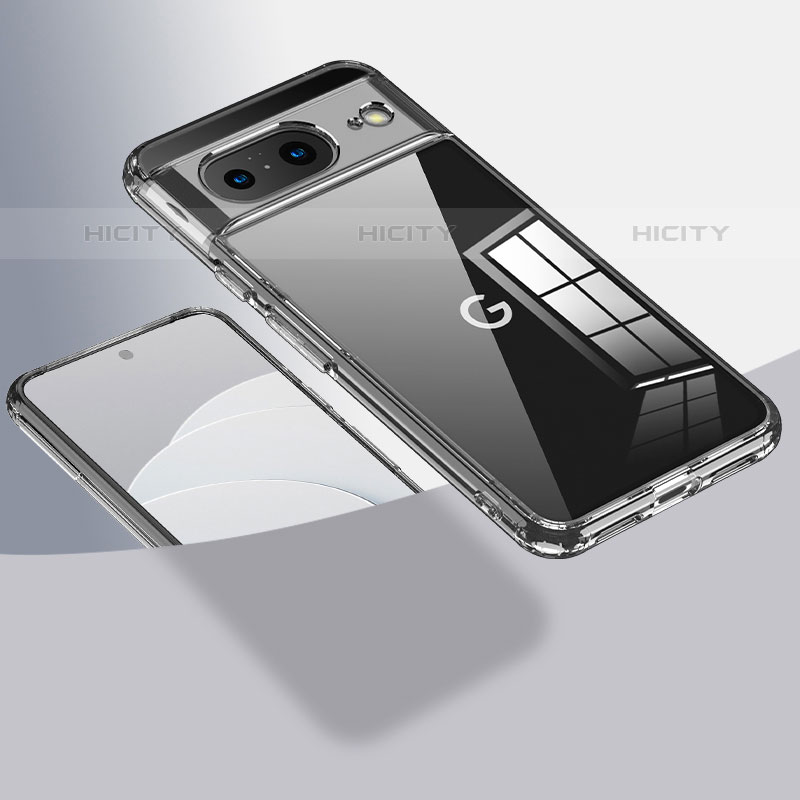 Custodia Silicone Trasparente Laterale Cover W01L per Google Pixel 8 5G