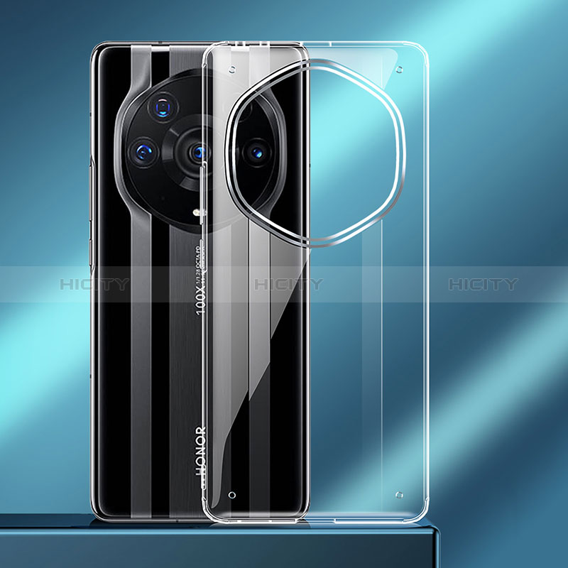 Custodia Silicone Trasparente Laterale Cover W01L per Huawei Honor Magic3 Pro+ Plus 5G