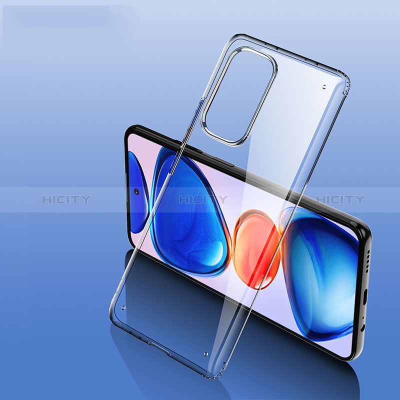 Custodia Silicone Trasparente Laterale Cover W01L per Xiaomi Mi 11i 5G Nero