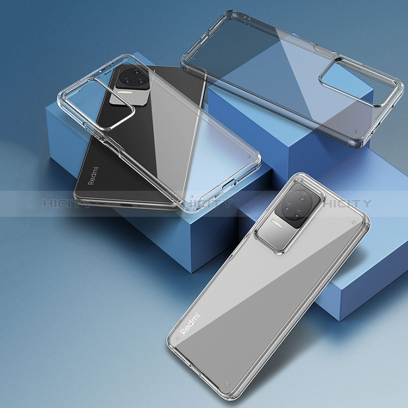 Custodia Silicone Trasparente Laterale Cover W01L per Xiaomi Poco F4 5G