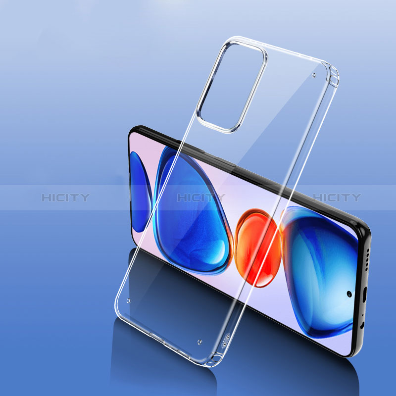 Custodia Silicone Trasparente Laterale Cover W01L per Xiaomi Poco M4 Pro 5G Chiaro