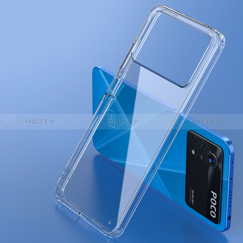 Custodia Silicone Trasparente Laterale Cover W01L per Xiaomi Redmi Note 11E Pro 5G
