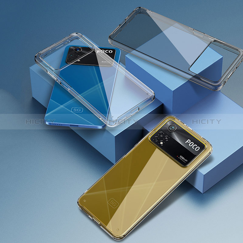 Custodia Silicone Trasparente Laterale Cover W01L per Xiaomi Redmi Note 11E Pro 5G