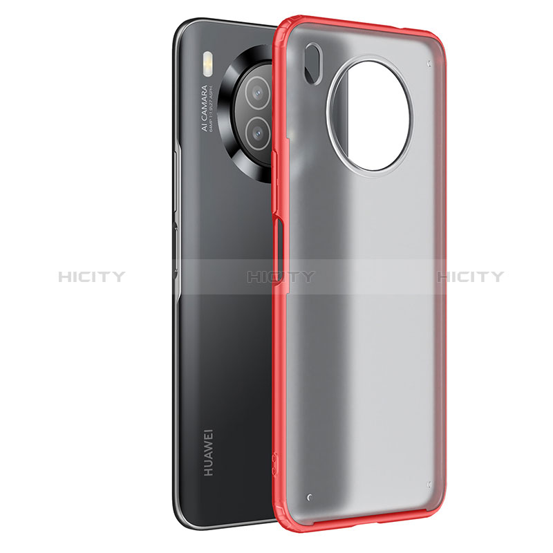 Custodia Silicone Trasparente Laterale Cover WL1 per Huawei Nova 8i Rosso