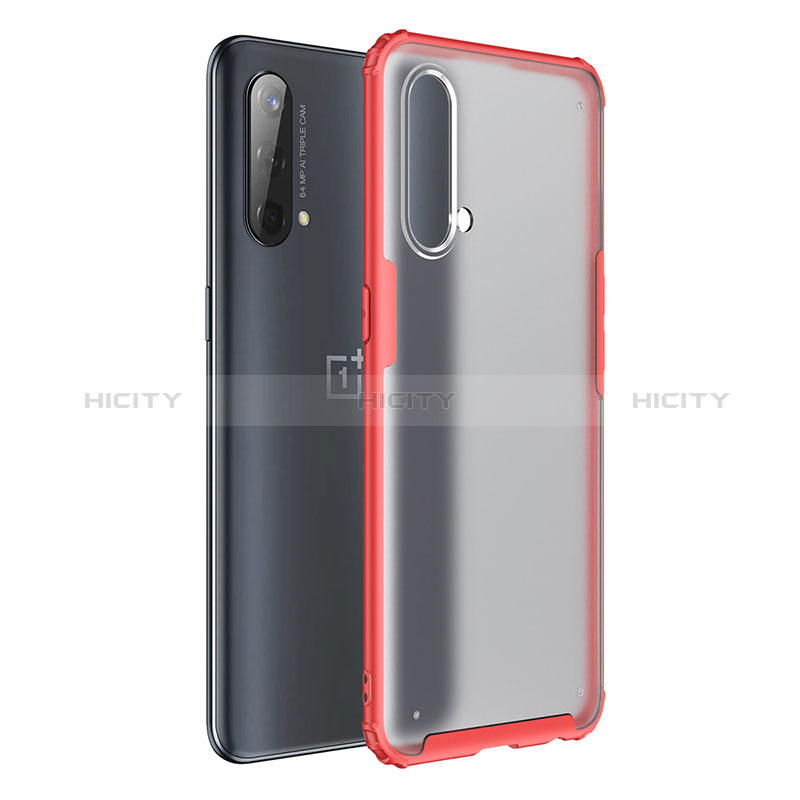 Custodia Silicone Trasparente Laterale Cover WL1 per OnePlus Nord CE 5G