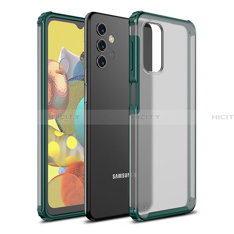 Custodia Silicone Trasparente Laterale Cover WL1 per Samsung Galaxy A32 4G Verde