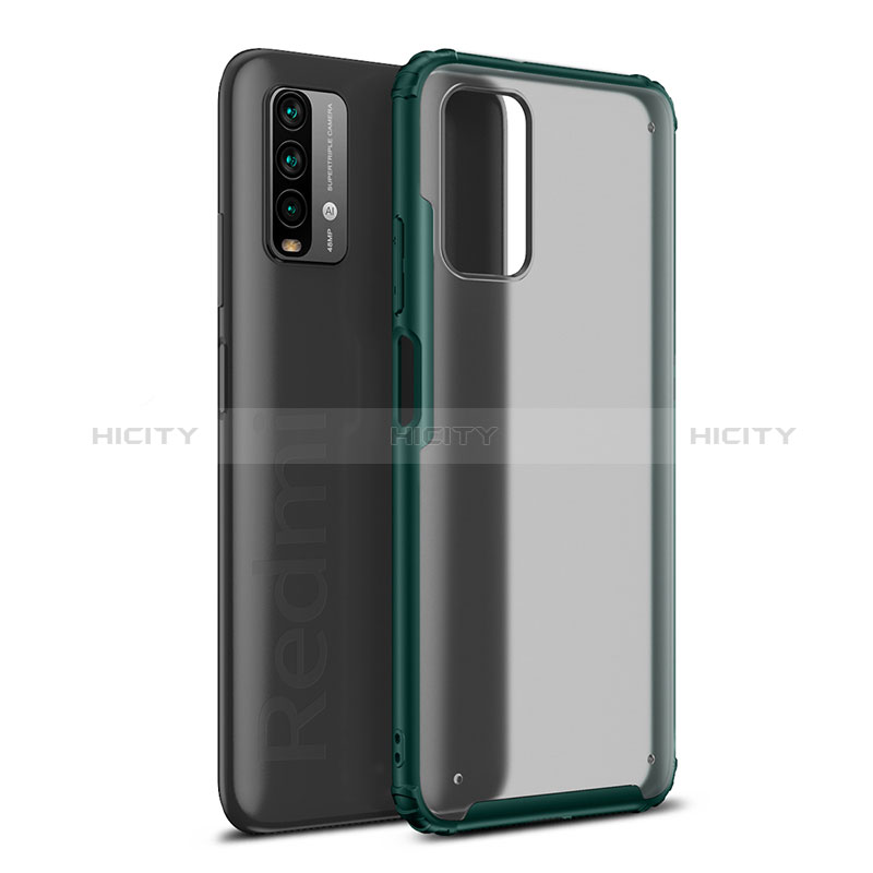 Custodia Silicone Trasparente Laterale Cover WL1 per Xiaomi Redmi 9T 4G Verde