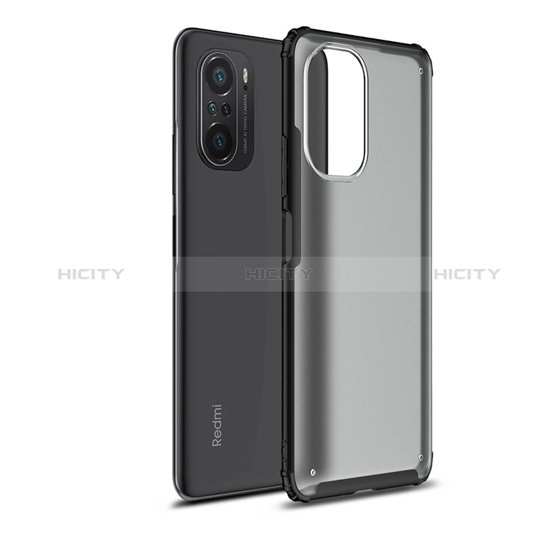 Custodia Silicone Trasparente Laterale Cover WL1 per Xiaomi Redmi K40 Pro 5G Nero