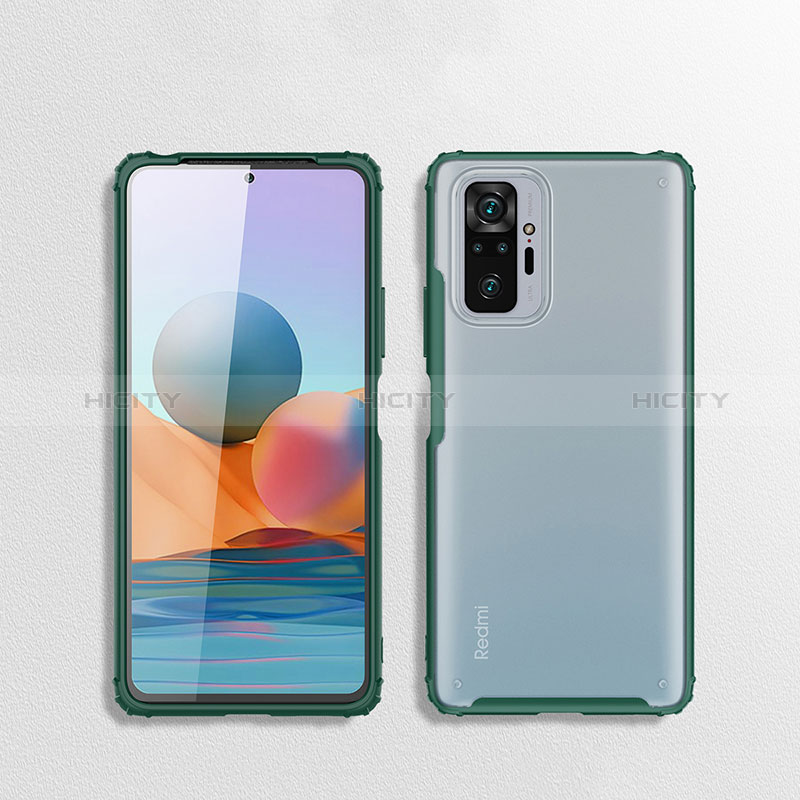 Custodia Silicone Trasparente Laterale Cover WL1 per Xiaomi Redmi Note 10 Pro 4G