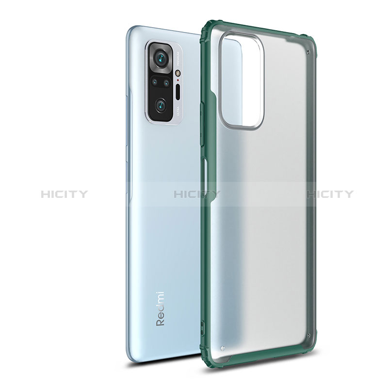 Custodia Silicone Trasparente Laterale Cover WL1 per Xiaomi Redmi Note 10 Pro 4G Verde