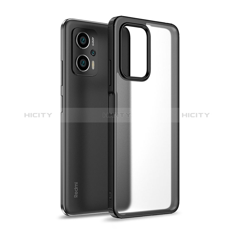 Custodia Silicone Trasparente Laterale Cover WL1 per Xiaomi Redmi Note 11T Pro 5G Nero