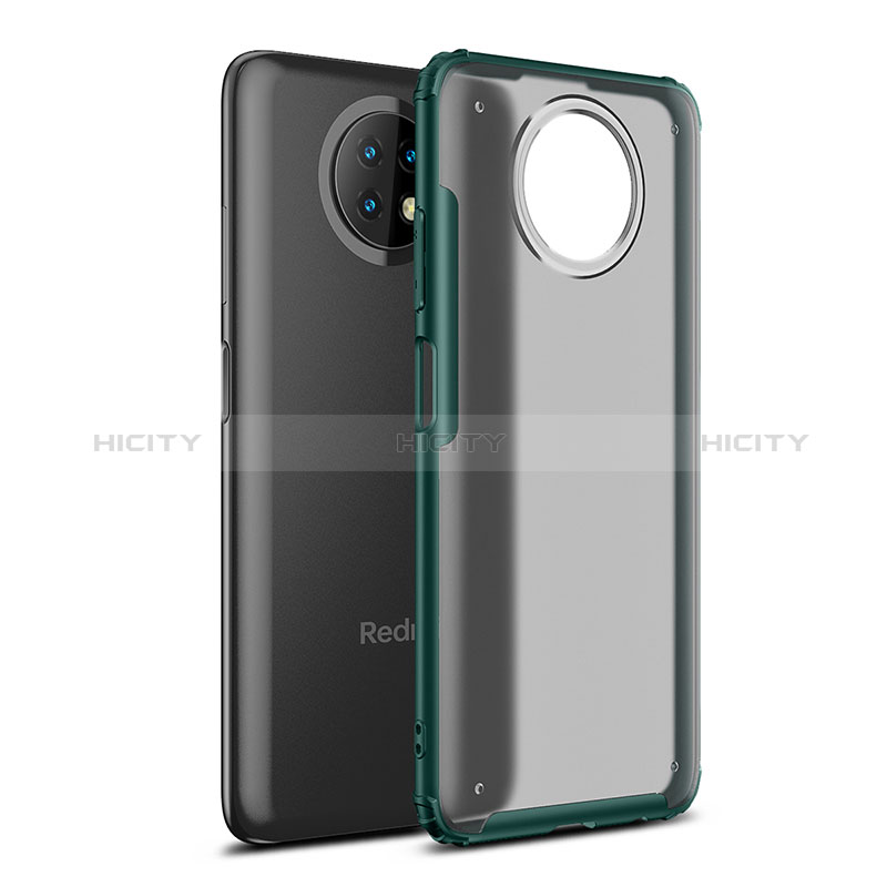 Custodia Silicone Trasparente Laterale Cover WL1 per Xiaomi Redmi Note 9 5G Verde