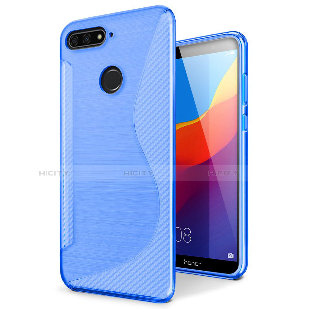 Custodia Silicone Trasparente Morbida S-Line Cover per Huawei Enjoy 8e