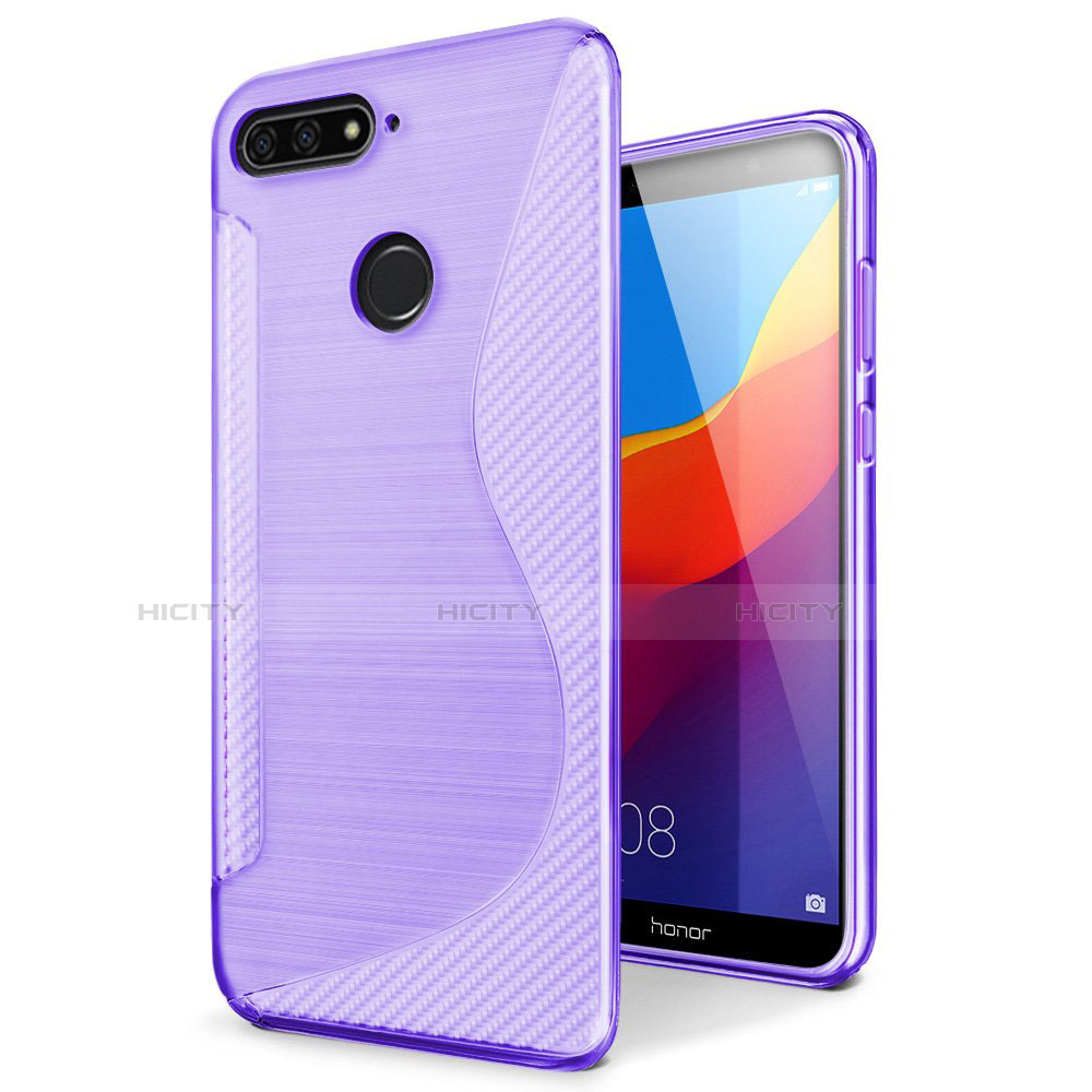 Custodia Silicone Trasparente Morbida S-Line Cover per Huawei Enjoy 8e