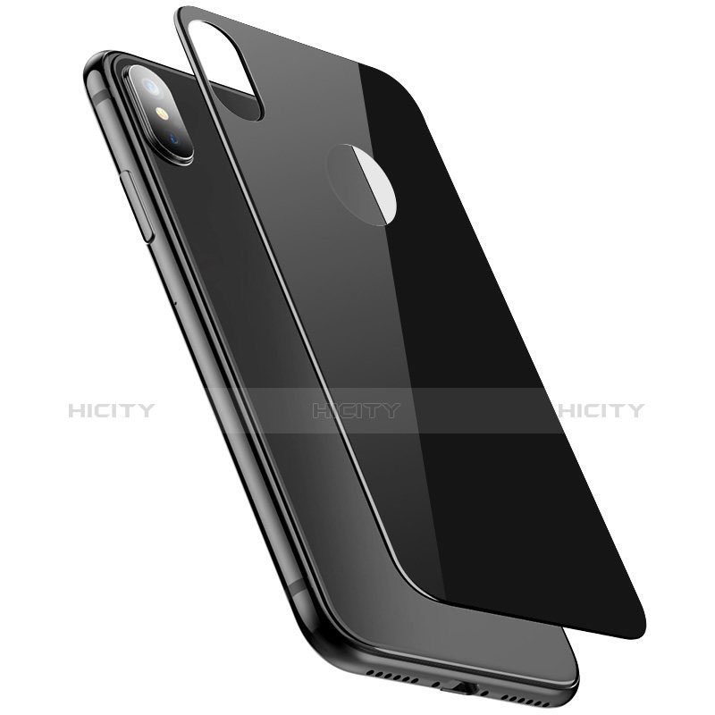 Custodia Silicone Trasparente Specchio Laterale 360 Gradi C01 per Apple iPhone Xs Nero