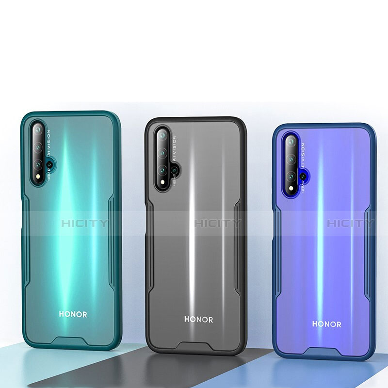 Custodia Silicone Trasparente Specchio Laterale Cover H01 per Huawei Honor 20S