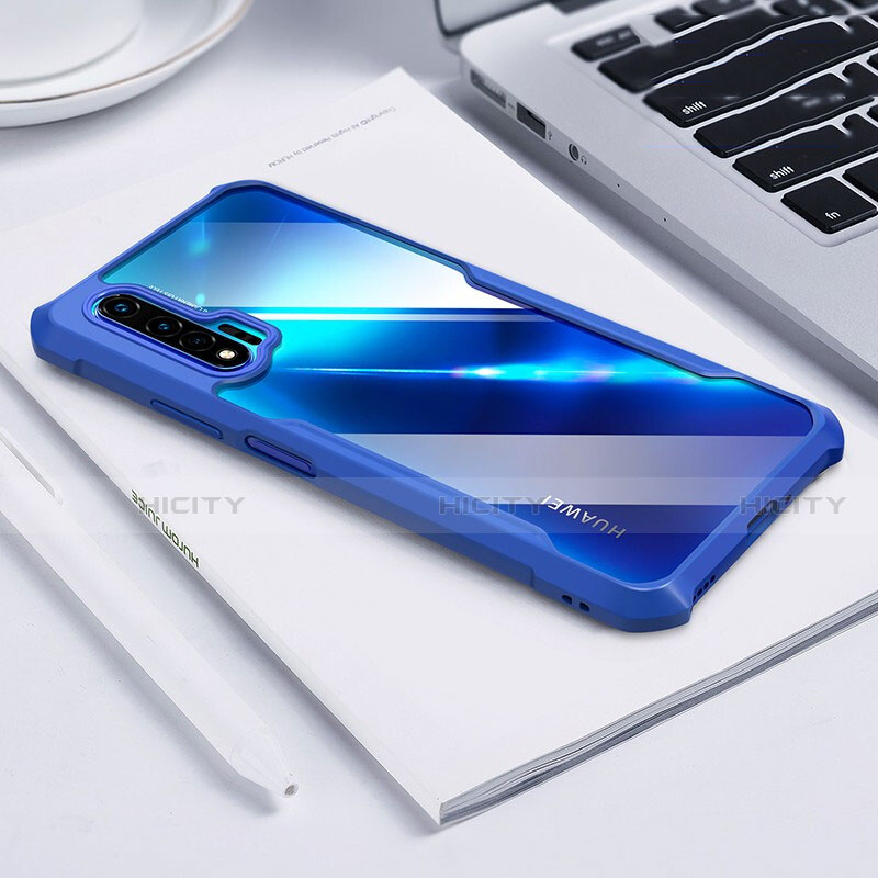 Custodia Silicone Trasparente Specchio Laterale Cover H01 per Huawei Nova 6 5G