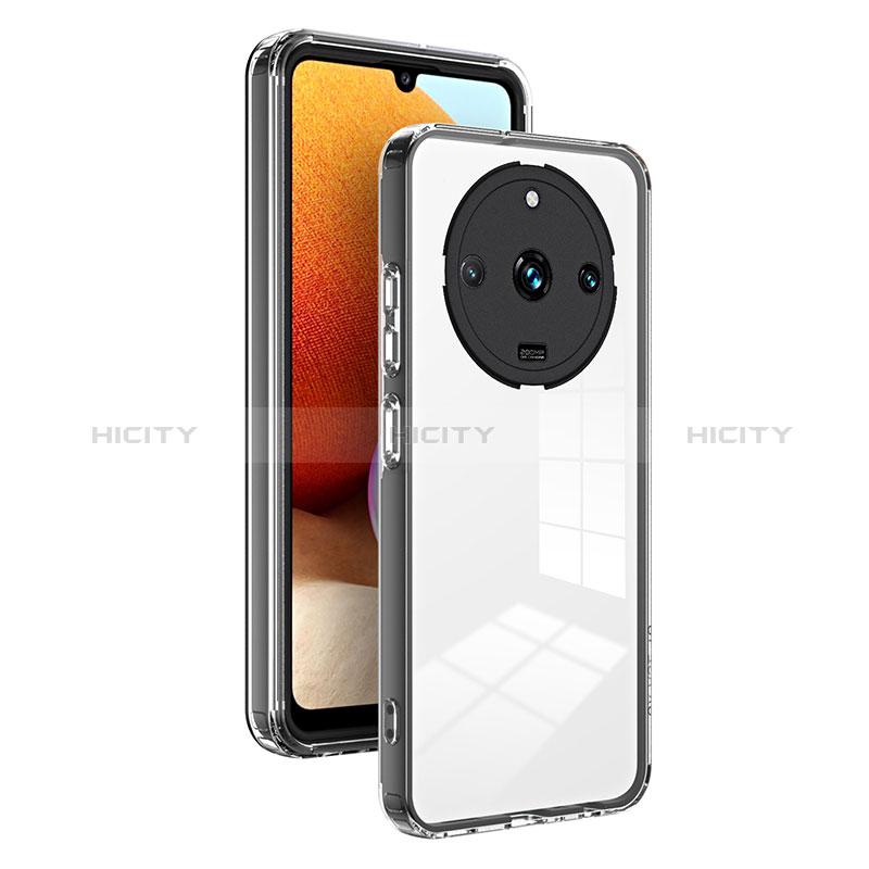 Custodia Silicone Trasparente Specchio Laterale Cover H01P per Realme 11 Pro 5G