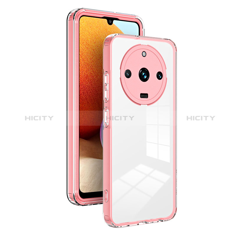 Custodia Silicone Trasparente Specchio Laterale Cover H01P per Realme 11 Pro 5G