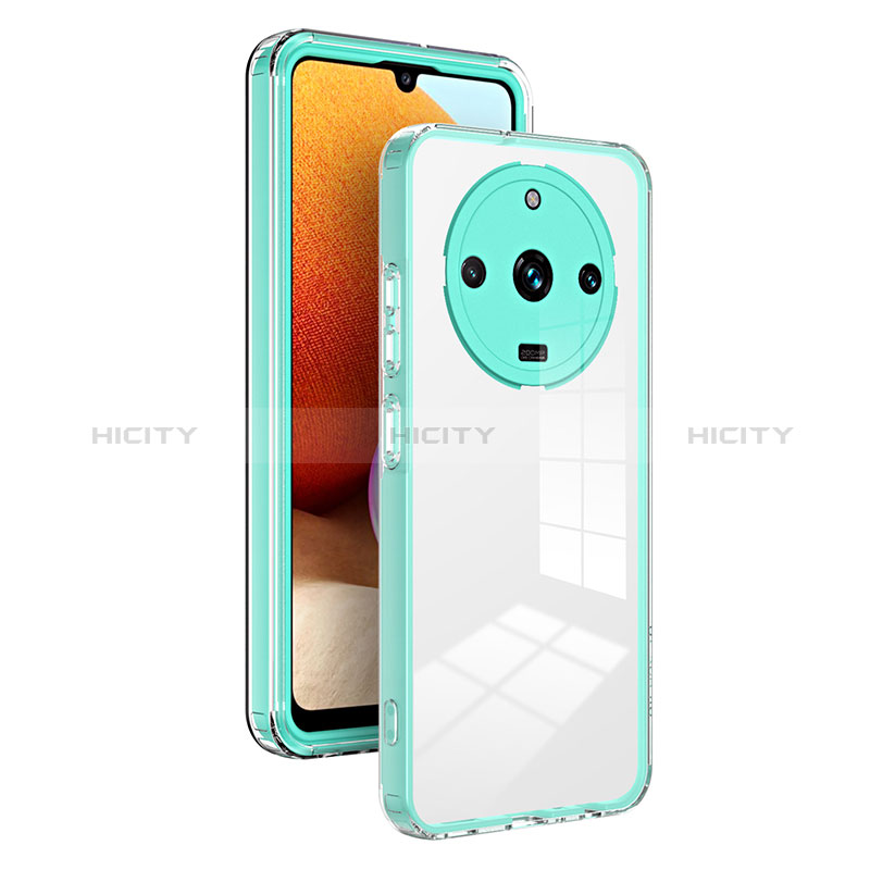 Custodia Silicone Trasparente Specchio Laterale Cover H01P per Realme Narzo 60 Pro 5G