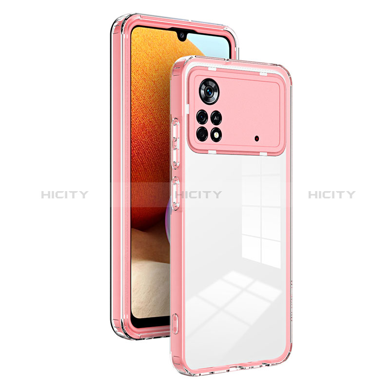 Custodia Silicone Trasparente Specchio Laterale Cover H01P per Xiaomi Poco X4 Pro 5G