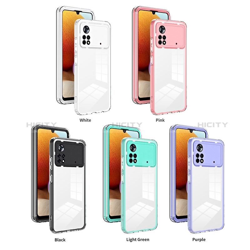 Custodia Silicone Trasparente Specchio Laterale Cover H01P per Xiaomi Poco X4 Pro 5G