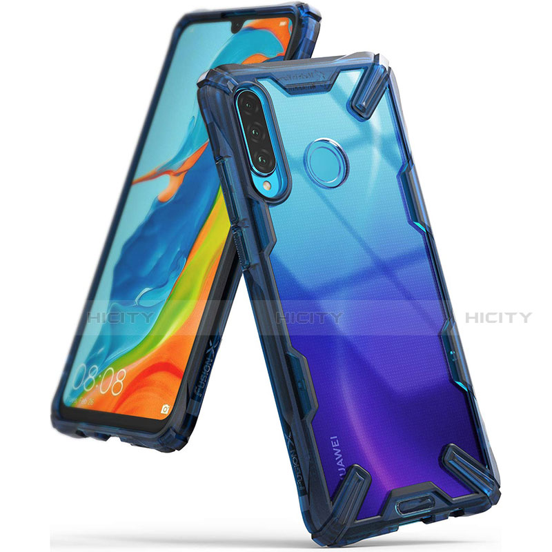 Custodia Silicone Trasparente Specchio Laterale Cover H02 per Huawei Nova 4e