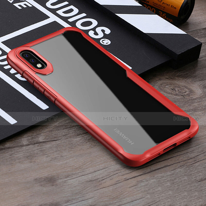 Custodia Silicone Trasparente Specchio Laterale Cover H02 per Huawei P20