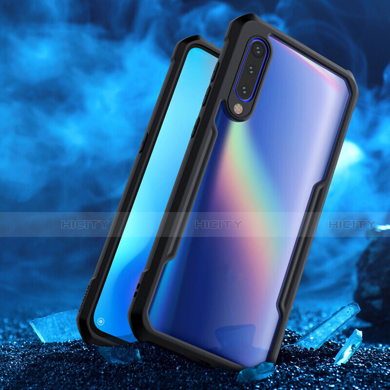 Custodia Silicone Trasparente Specchio Laterale Cover H02 per Xiaomi Mi A3