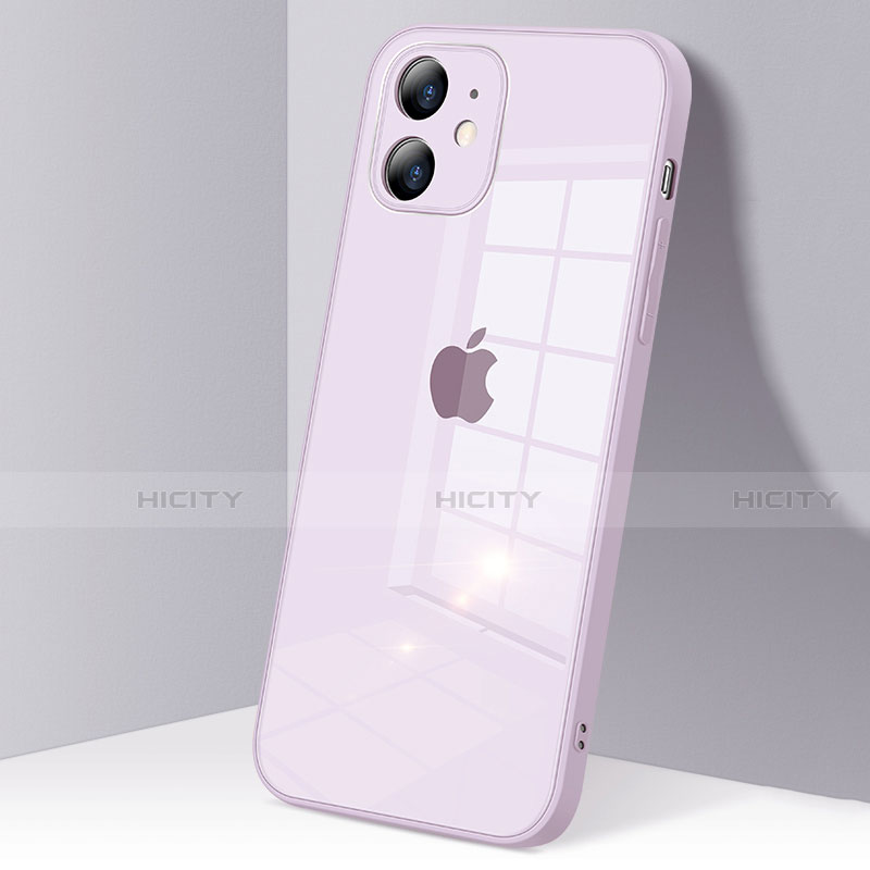 Custodia Silicone Trasparente Specchio Laterale Cover H06 per Apple iPhone 12