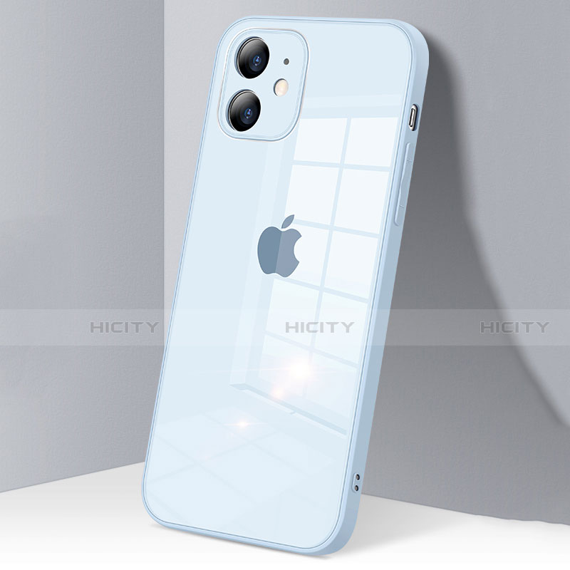 Custodia Silicone Trasparente Specchio Laterale Cover H06 per Apple iPhone 12 Mini