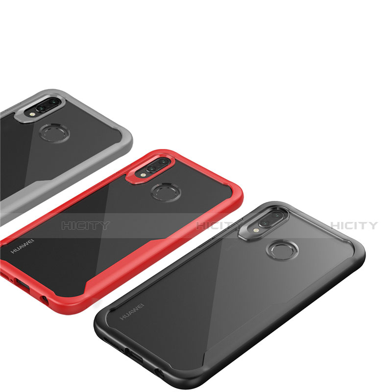 Custodia Silicone Trasparente Specchio Laterale Cover M01 per Huawei Nova 3e