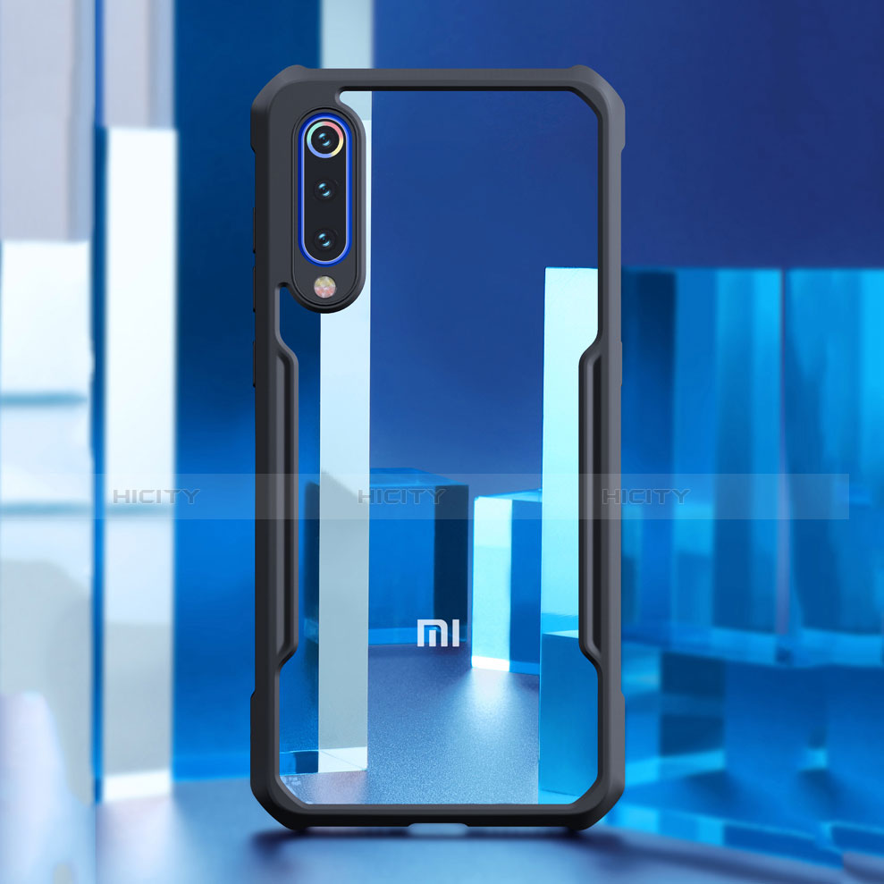 Custodia Silicone Trasparente Specchio Laterale Cover M02 per Xiaomi Mi 9