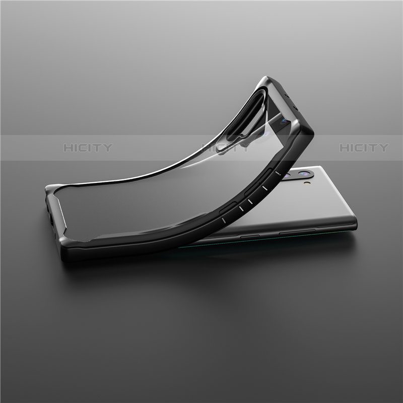 Custodia Silicone Trasparente Specchio Laterale Cover M03 per Samsung Galaxy Note 10 Plus 5G
