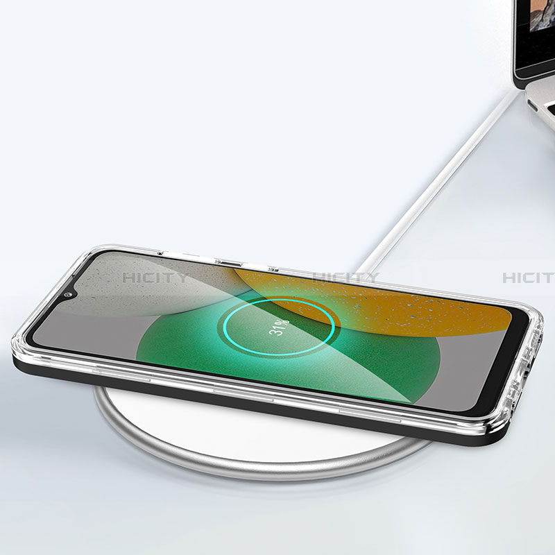 Custodia Silicone Trasparente Specchio Laterale Cover MQ1 per Samsung Galaxy A03 Core