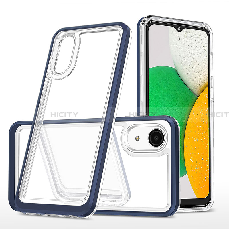 Custodia Silicone Trasparente Specchio Laterale Cover MQ1 per Samsung Galaxy A03 Core