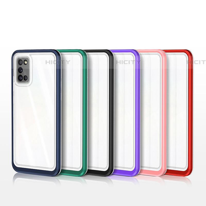 Custodia Silicone Trasparente Specchio Laterale Cover MQ1 per Samsung Galaxy A03s